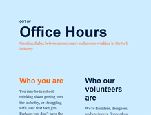 Tablet Screenshot of outofofficehours.com